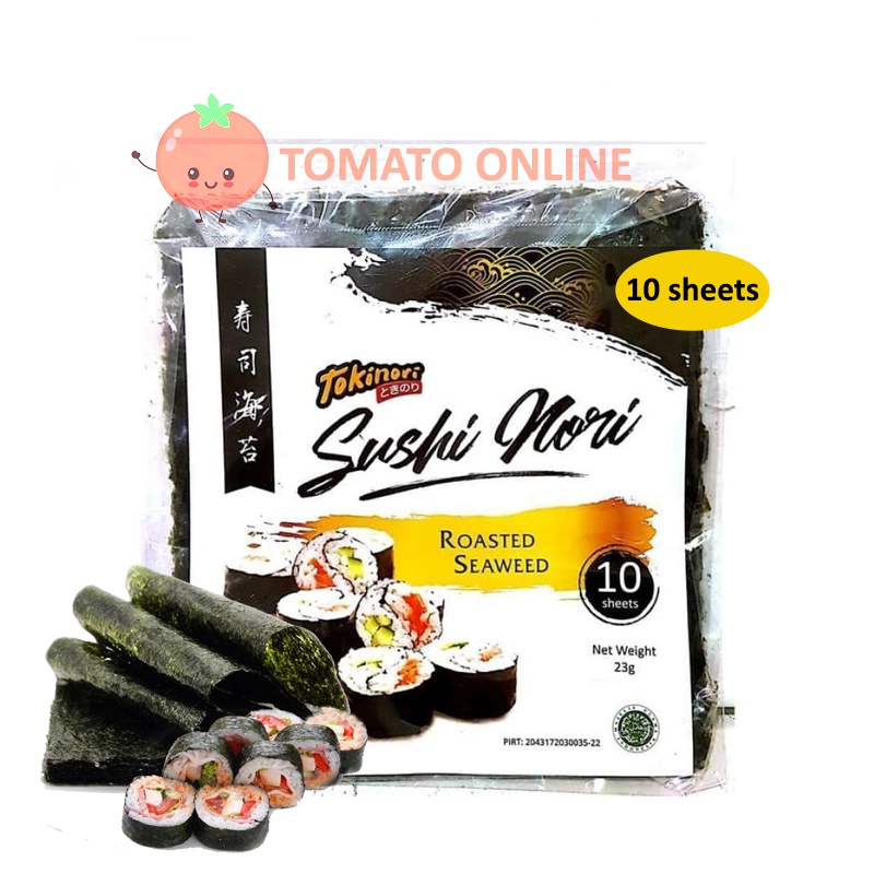 Tokinori Sushi Nori Roasted Seaweed Rumput Laut Halal 10 sheet 2,5gram