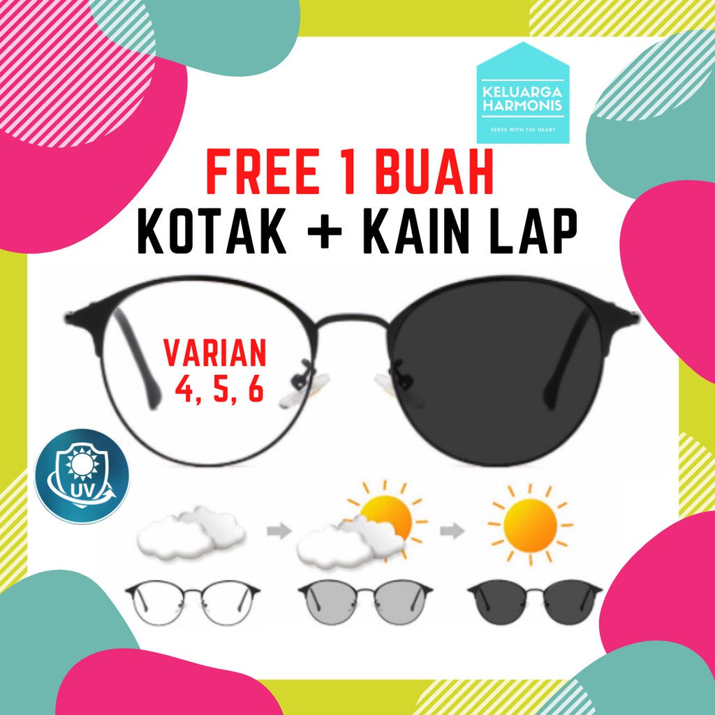 Kacamata Polarized Photochromic Pria Wanita