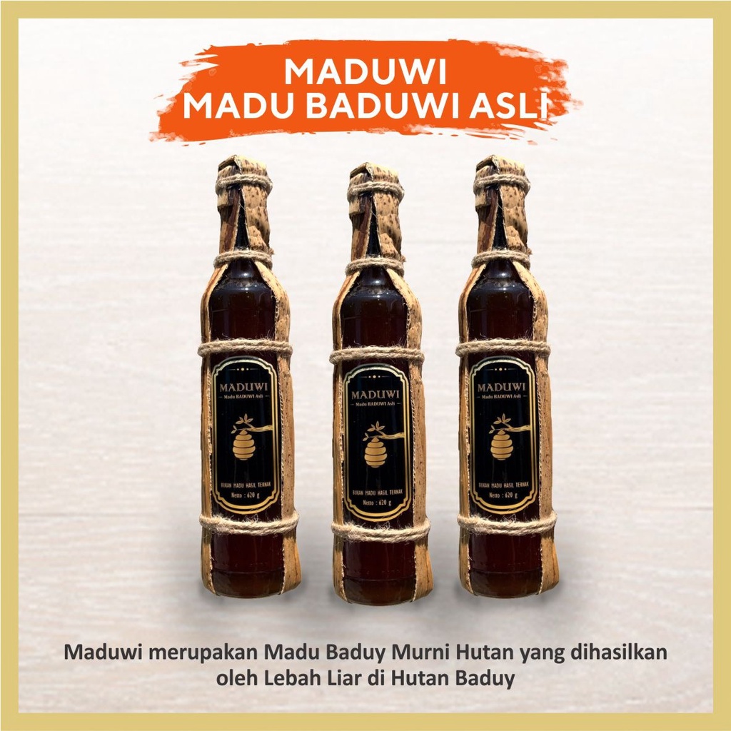 

MADUWI - Madu Baduwi Asli Wild Bee - 100% Murni Bergaransi Madu Hutan Asli