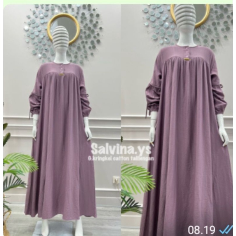 Gamis salvina  ys ORI busui tangan balon