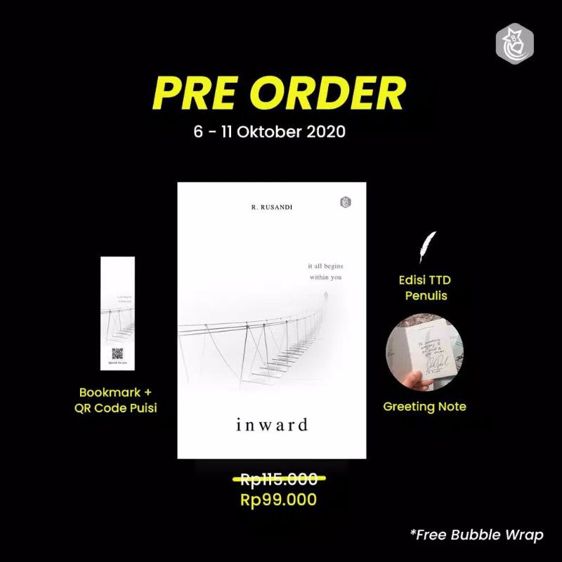 BUKU INWARD - REZA RUSANDI (100% ORIGINAL)