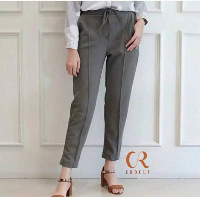 Dila Pants fit XXL/ Celana Doty Scuba Wanita