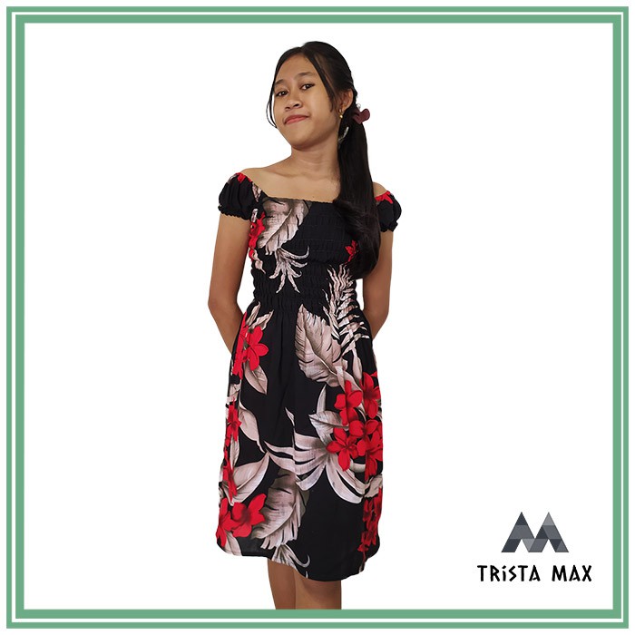 Dress Anak Remaja - Dress Anak Umur 10 - 13 Tahun - Daster Anak Bunga - Daster Anak Adem