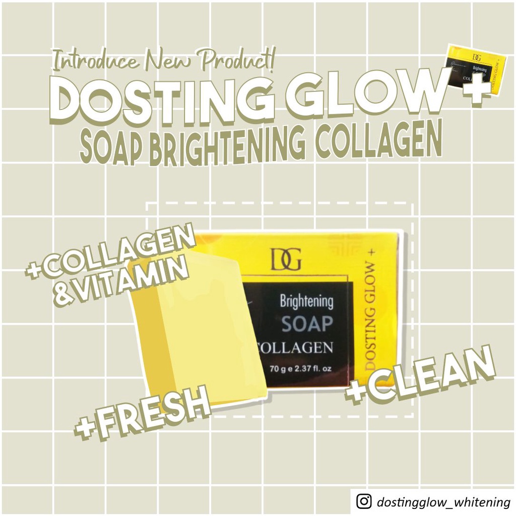 ❤ RATU ❤ Dosting Glow Brightening Soap Saffron 70g | Sabun Whitening Perawatan Kulit Safron Dosting Glow | Sabun Tone Up Brightening