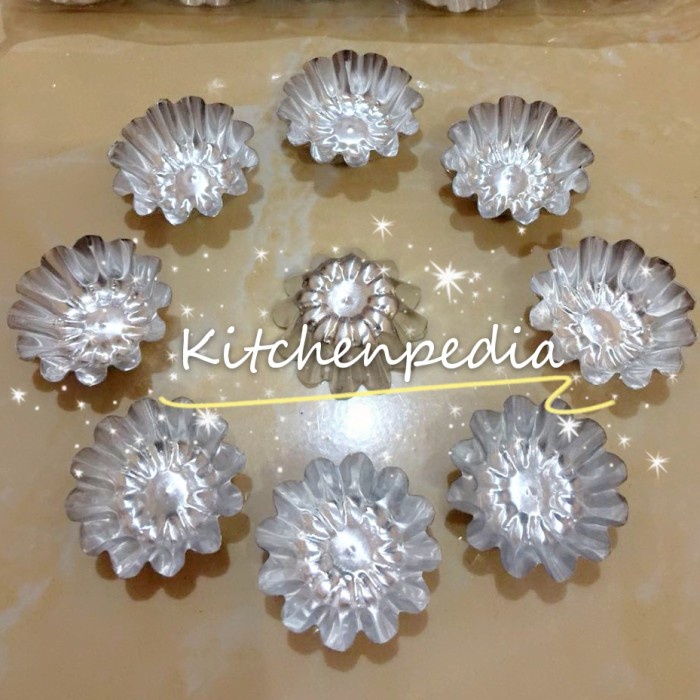 Cetakan / Loyang Kue Nastar (Bunga Bulat 4 cm 20 pcs)