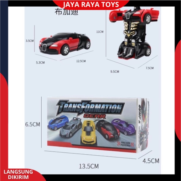 ( PROMO ) COD MOBIL MAINAN ANAK / MOBIL ROBOT TRANSFORMER GEAR AUTOBOT PULLBACK NEW EDITION