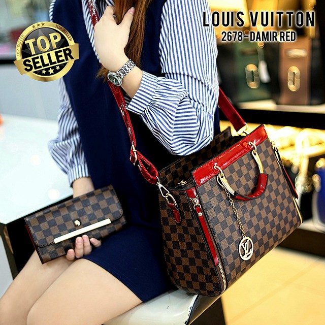 Louis Vuitton 2678#19 HANDBAG KANTOR WANITA TAS CEWEK GROSIR IMPORT BATAM MURAH COD