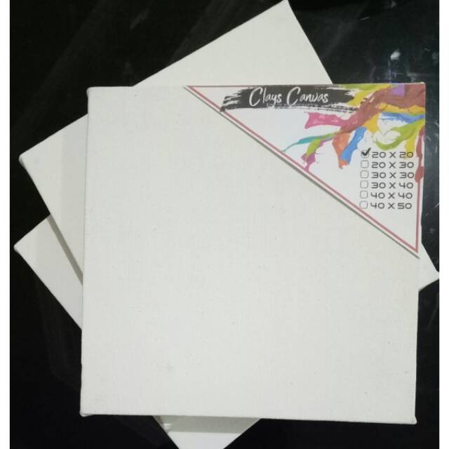 

(1 PCS) Kanvas Lukis 20x20 cm merk Clays Canvas