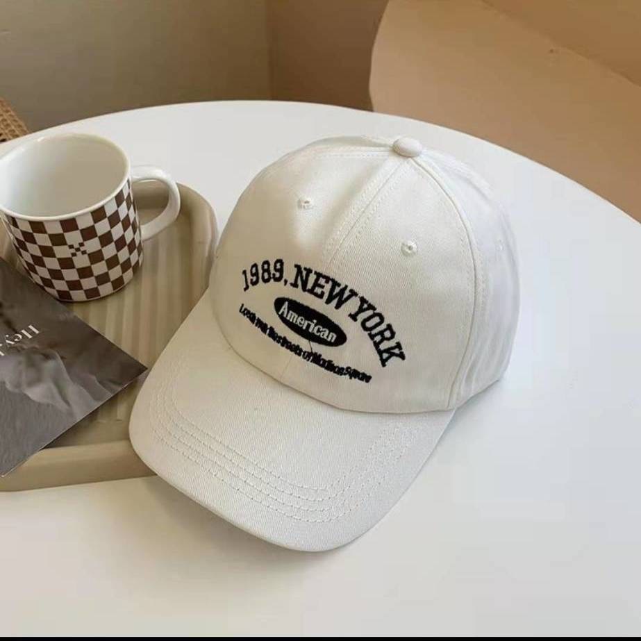 Topi Baseball Motif Bordir Gaya Korea Untuk Wanita