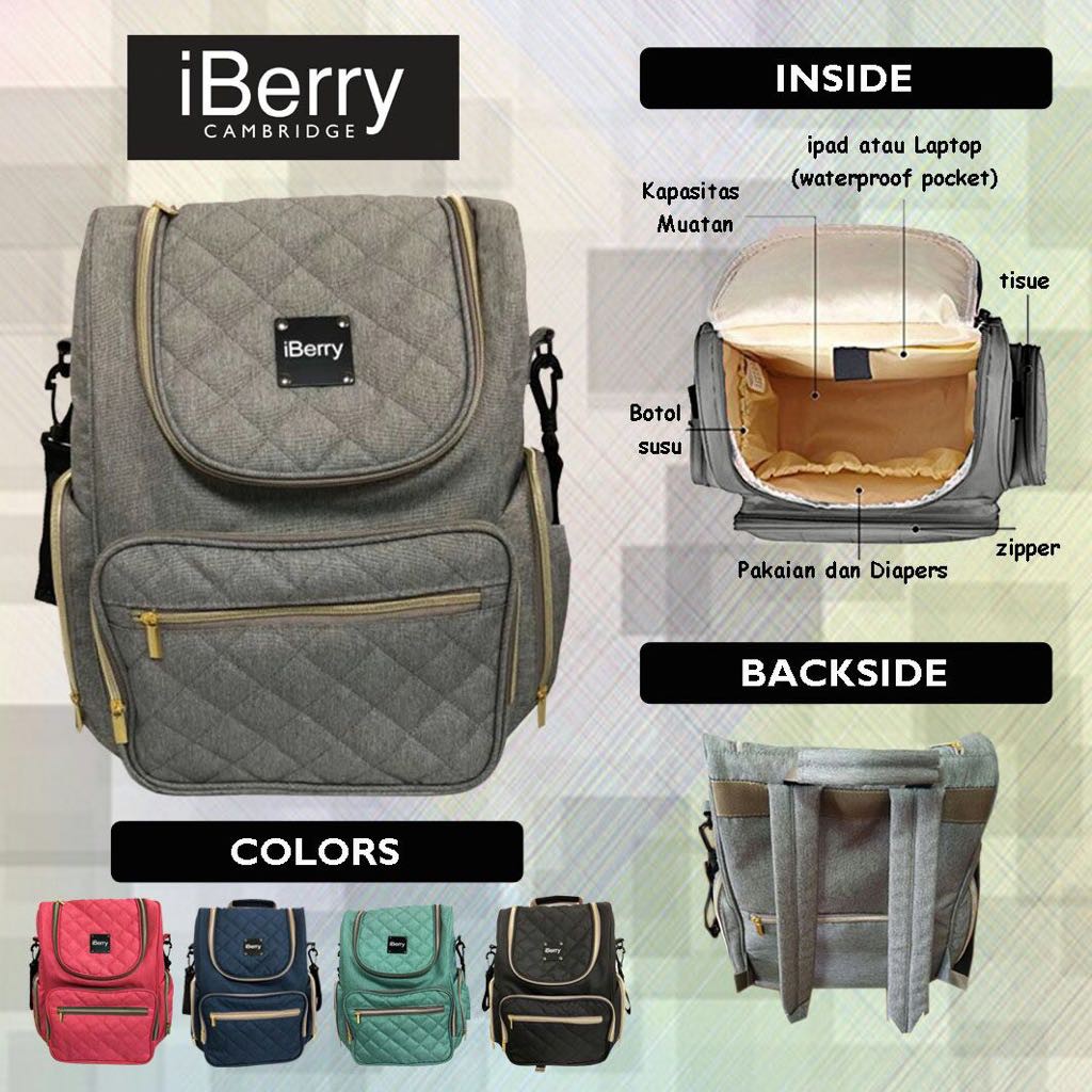NEW iBerry Cambridge Diaper Bag