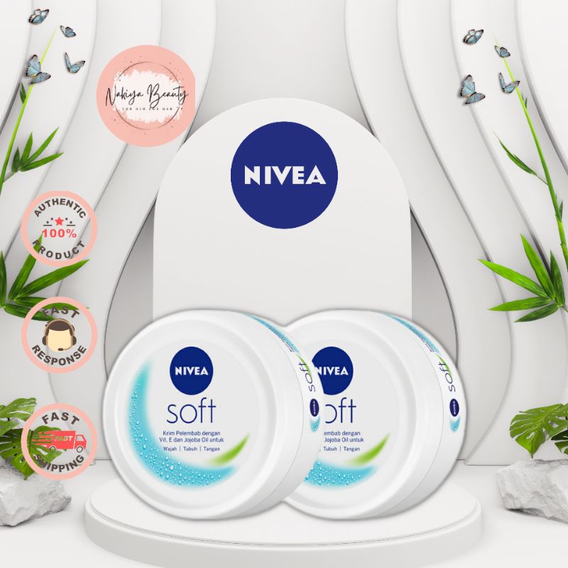 Nivea Creme Soft Jar 50ml 100ml / 50 ml 100 ml Moisturizing Cream Krim Pelembab
