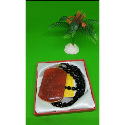 Kalung Liontin Giok Merah