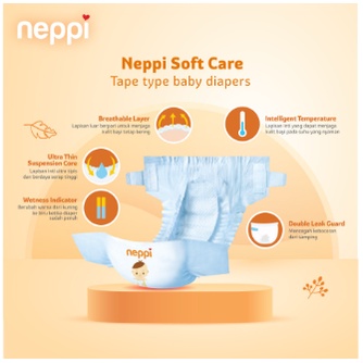 NEPPI BABY DIAPERS SOFT CARE TAPE S50