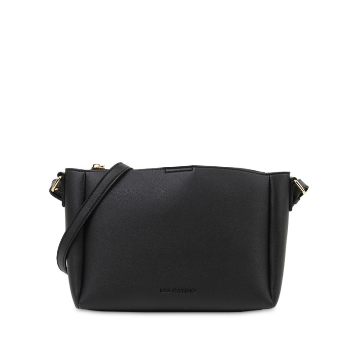 PROMO TAS WANITA Tas Selempang Les Catino Tokyo Chizu Crossbody 2 - Black SELEMPANG KECIL TAS WANITA