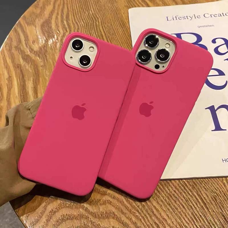 IPHONE Untuk Iphone14 13 Pro Max7 6 6S 8plus Case Mewah Original Silikon Cair Soft Cover Untuk Iphone11 12 Pro X XR XS Max Casing Ponsel Tahan Guncangan