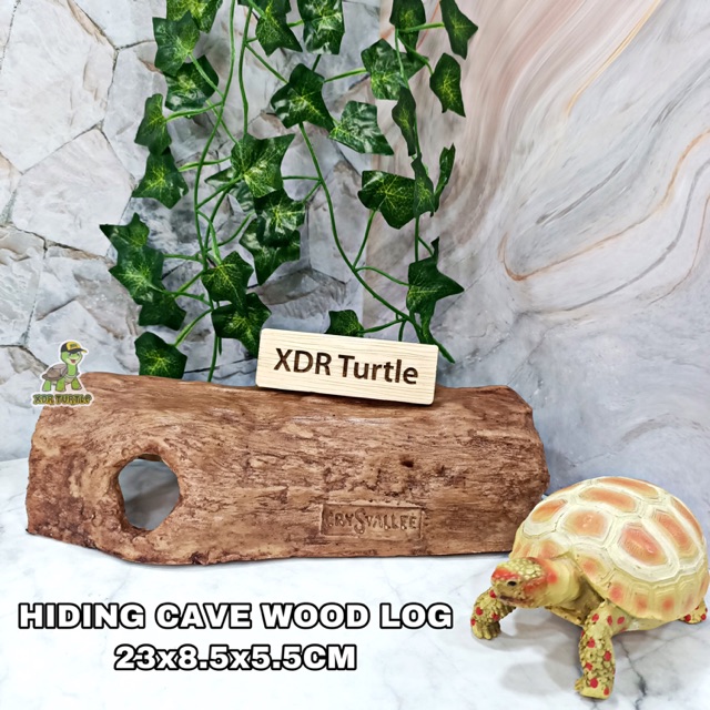 HIDING CAVE WOOD LOG RUMAH ULAR KADAL CROCODILE SKINK GECKO PANANA BABY SULCATA RETIC TARANTULA
