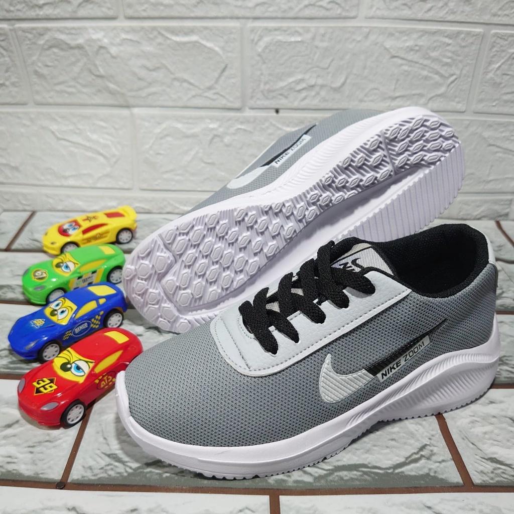 Sepatu Anak Laki-laki perempuan warna abu Sepatu Nike Anak Jas Do'it Sepatu Anak Sneakres