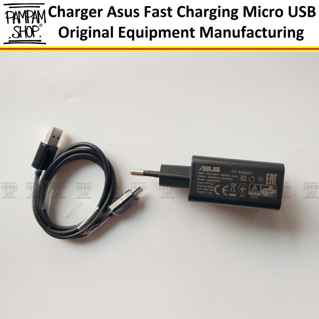 Travel Charger Handphone Fast Charging Asus Zenfone Original 100% OEM 2A Micro USB | Casan Quick