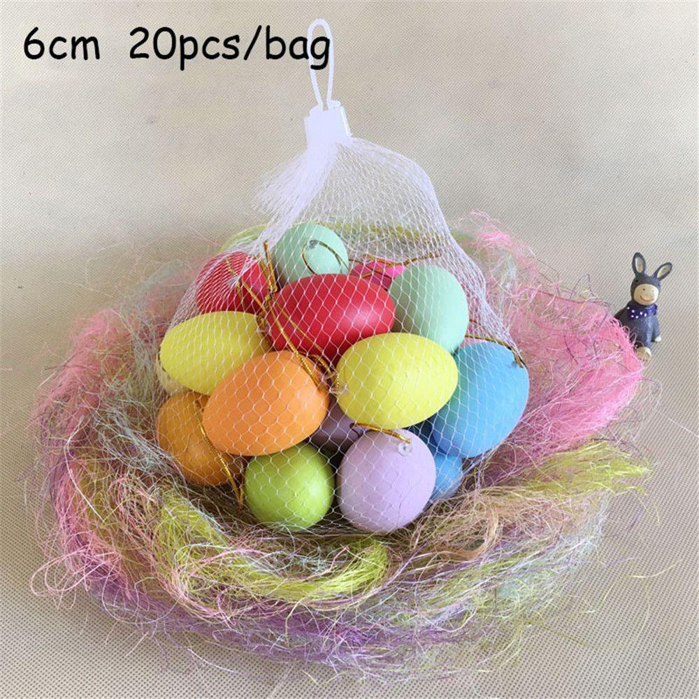 R-flower 10/20Pcs Telur Paskah Dekorasi Plastik Anak Hadiah Mainan Perlengkapan Pesta DIY Craft