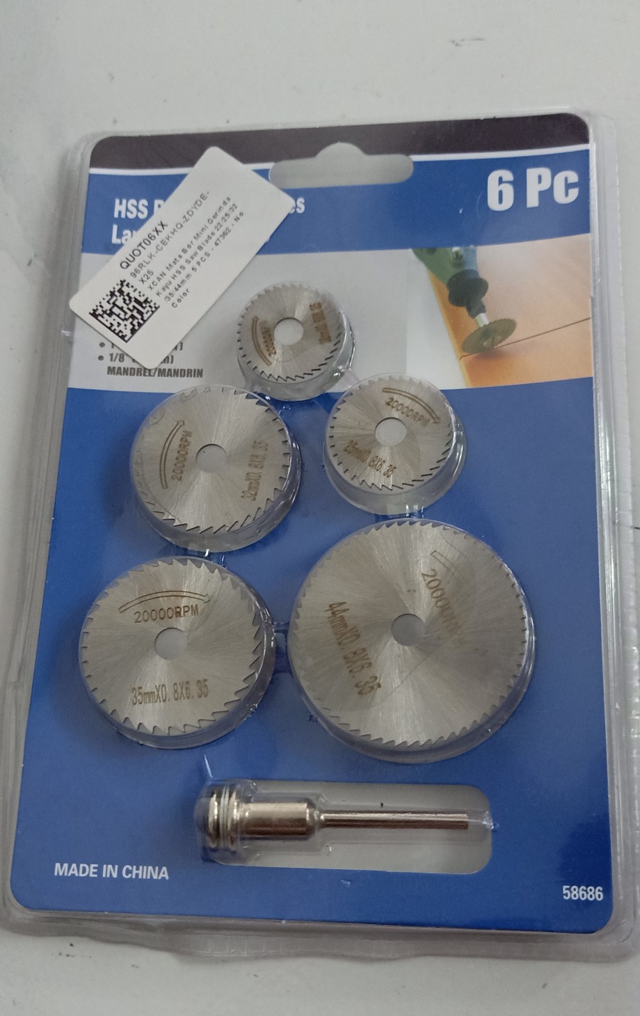 Mini Circular Saw Blade 6 Pcs Mini Grinder Mata Potong Gergaji Kayu