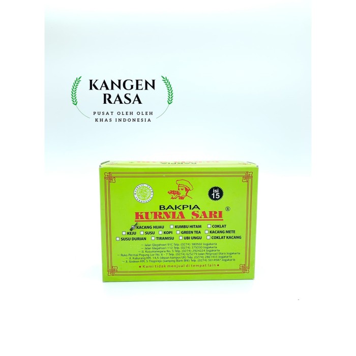 

T20Re Bakpia Kurniasari - Kacang Hijau Ht51Gr