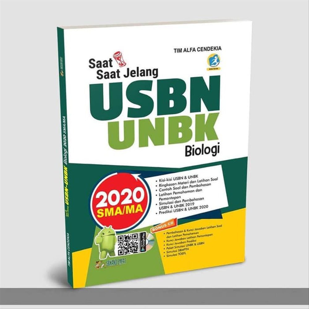 Buku Saat-Saat Jelang USBN UNBK UNKP Biologi SMA 2020