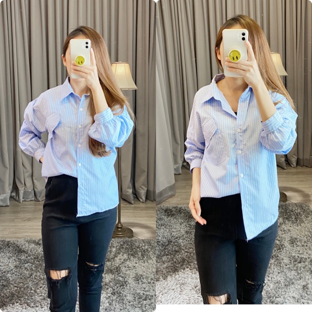 Kemeja casual / kemeja korea wanita / K 1243