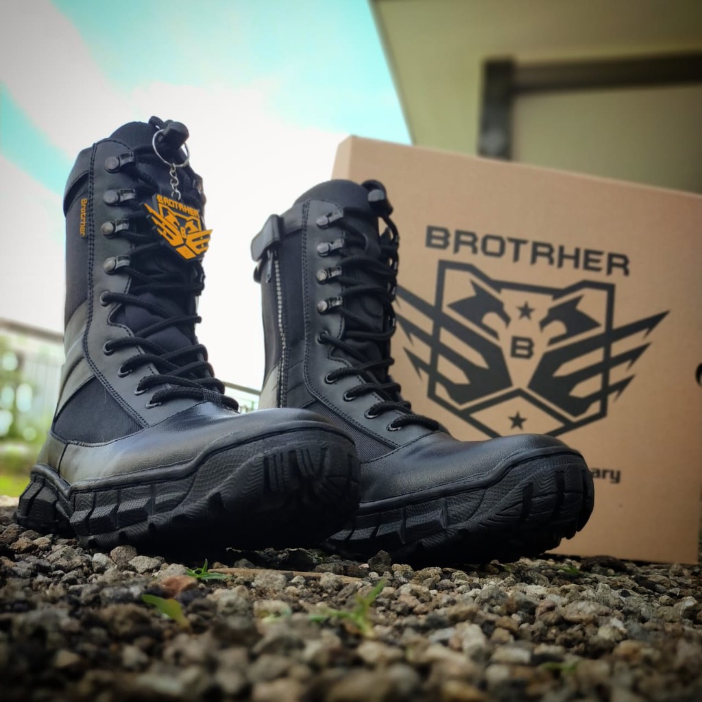 SEPATU PDL BROTRHER MAMBA &amp; MARCO KULIT ASLI SEPATU PDL TNI POLRI SEPATU PDL SECURITY SATPAM