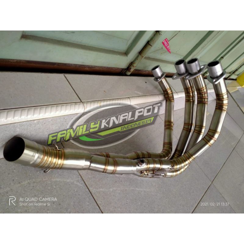 Leheran knalpot racing motor ZX 25R..