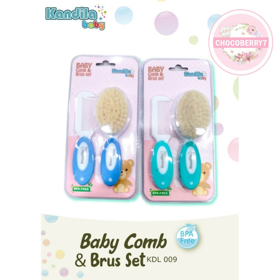 Kandila Baby Comb and Brush Set Sikat dan Sisir Bayi KDL009