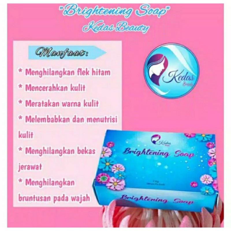 Kedas Beuty Brigtening Soap/sabun pemutih/BPOM ori/
