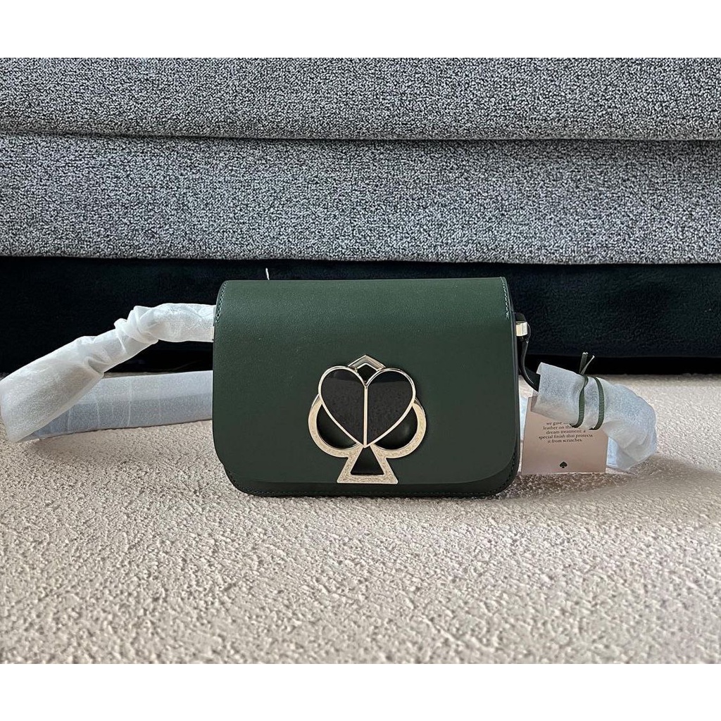Kate Spade Nicola Twistlock Small Deep Evergreen