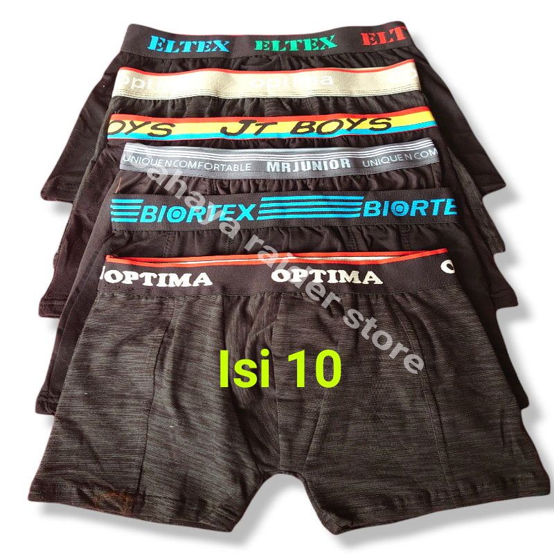 Celana dalam pria boxer isi 10 pcs