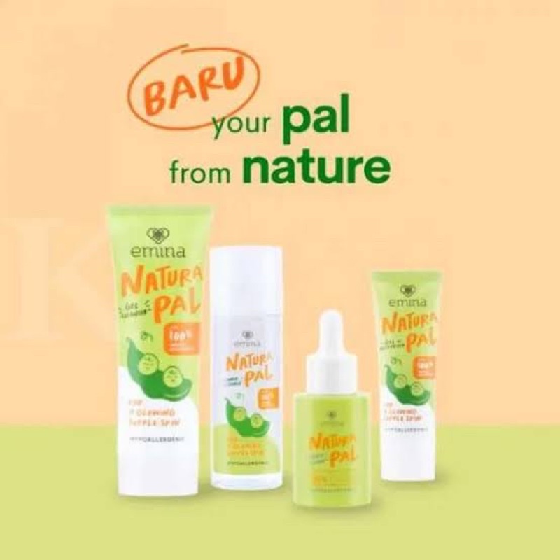 [cocok utk kulit sensitif] Emina Natural Pal Paket Lengkap - 4 in 1 Kulit Sensitif