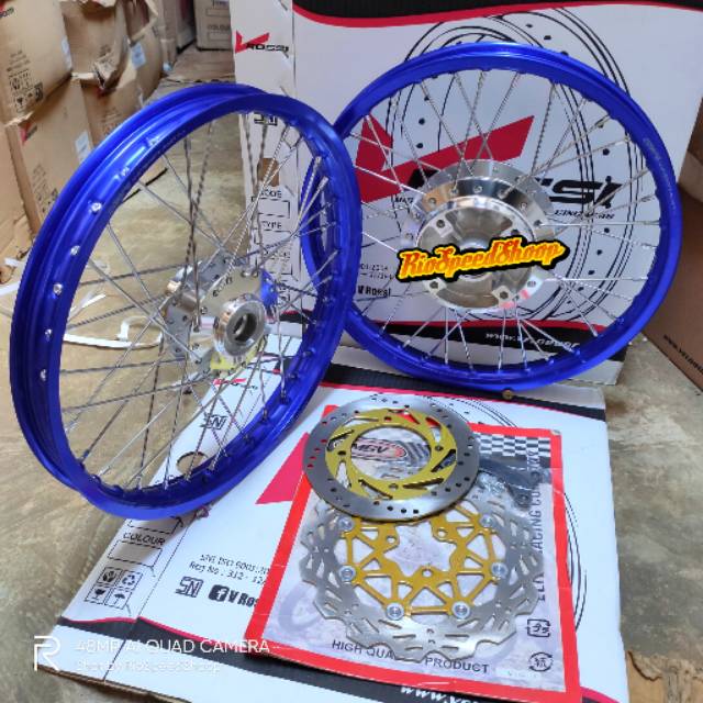 Velg Ninja R Atau RR JariJari Chrome Velg Biru