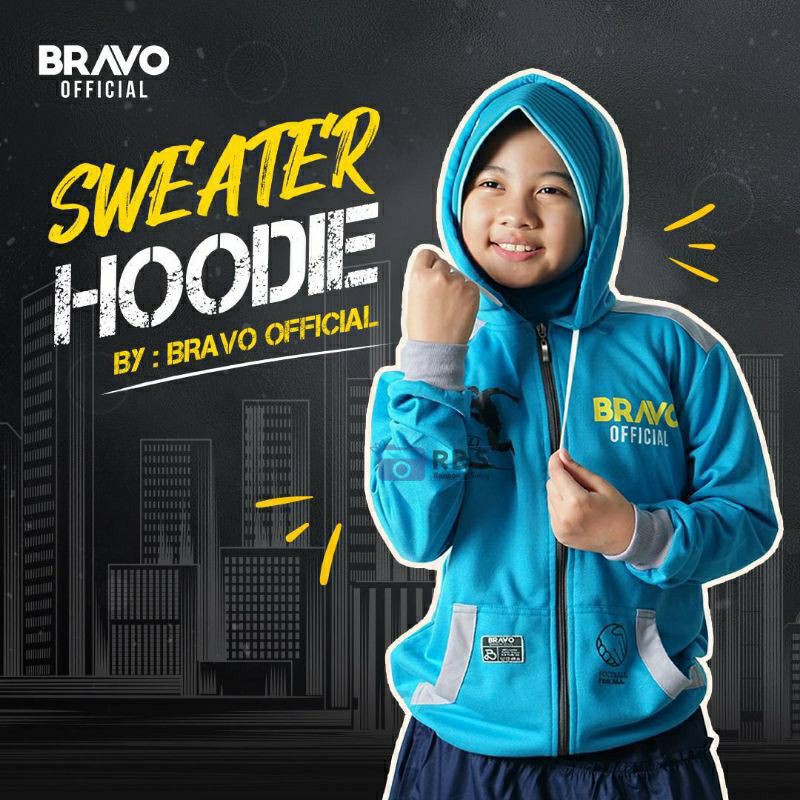 (COD)SWEATER TEENAGER BRAVO KIDS||SWEATER HOODIE JUNIOR BRAVO KIDS size 10-18