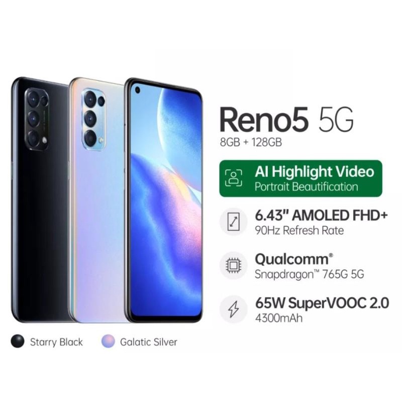 Oppo reno5 5G 8/128gb