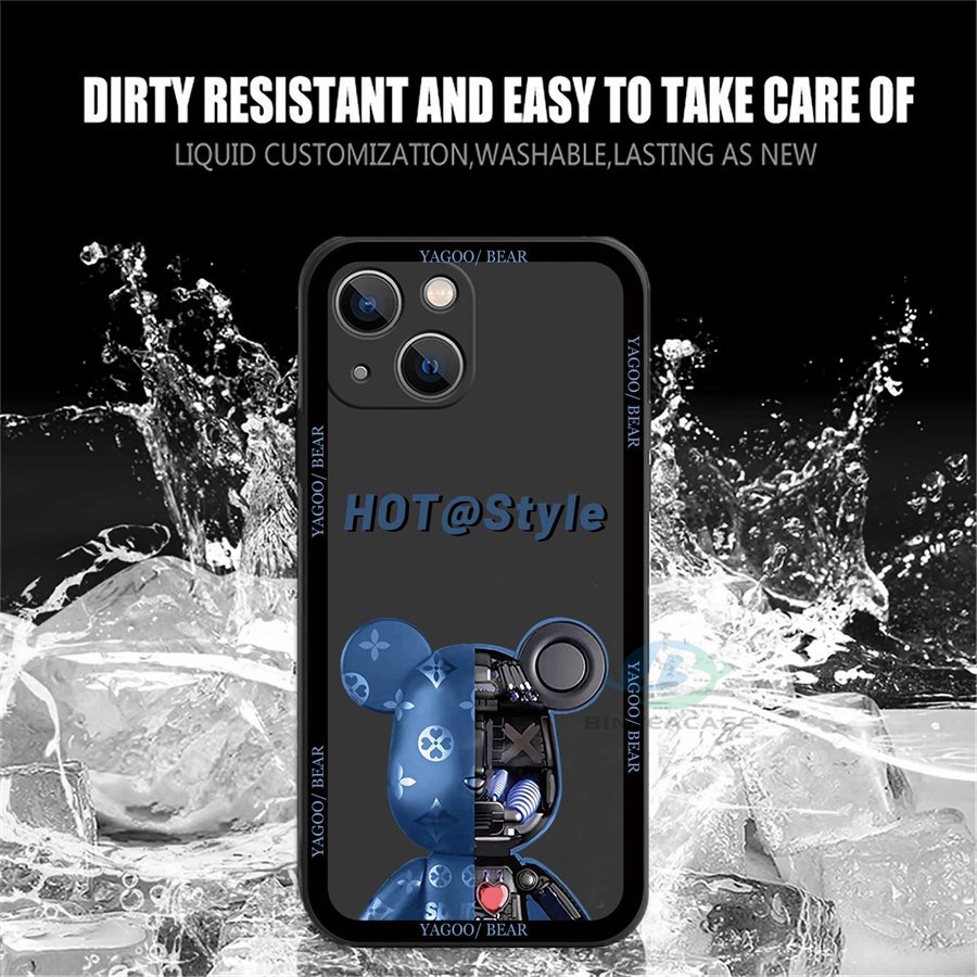 Casing Silikon Redmi Note 11S 11 Pro 10C 10A 9C 9T 9A 10 5G 10S 9 7 8 7 Poco M3 Pro X3 Pro NFC Motif Beruang