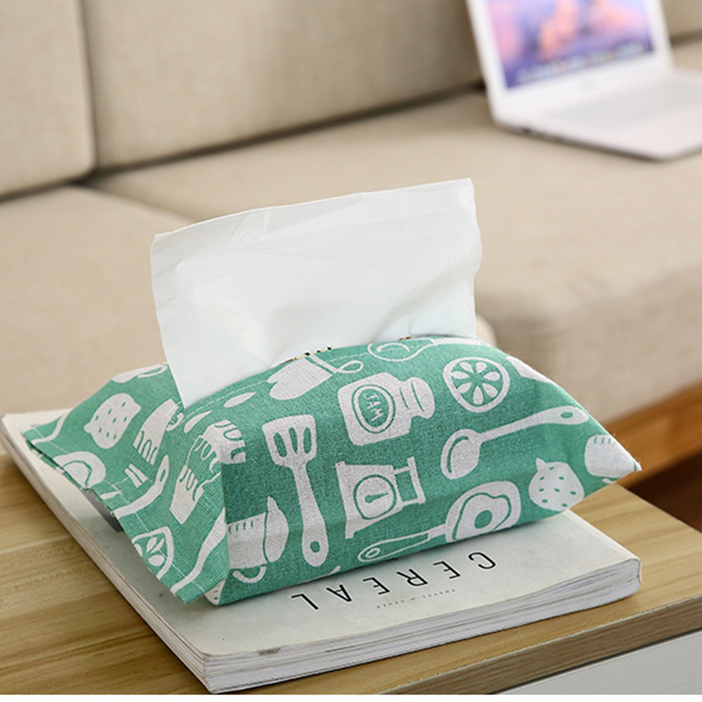 AGG-66 Natural Tissue Pouch / Tempat Dompet Tisu Kain Kanvas Sarung Travel Murah