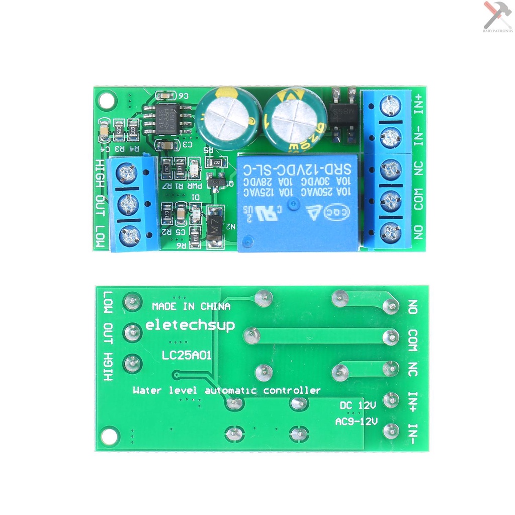 Lc25a01 Modul Papan Sirkuit Sensor Pengontrol Level Air Akuarium Otomatis 110V / 220V / 12V DC / 9V-12