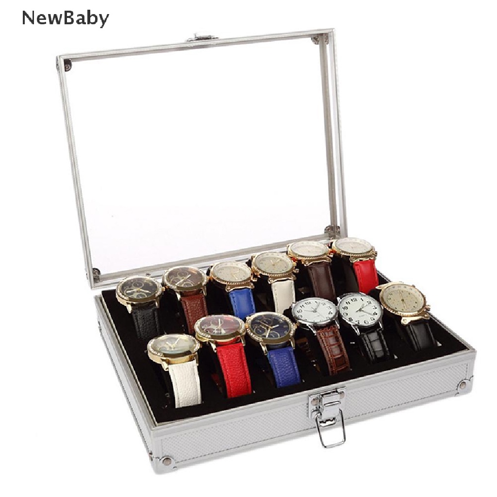 Kotak Display Holder Jam Tangan / Perhiasan Dengan 6 / 12 Sekat