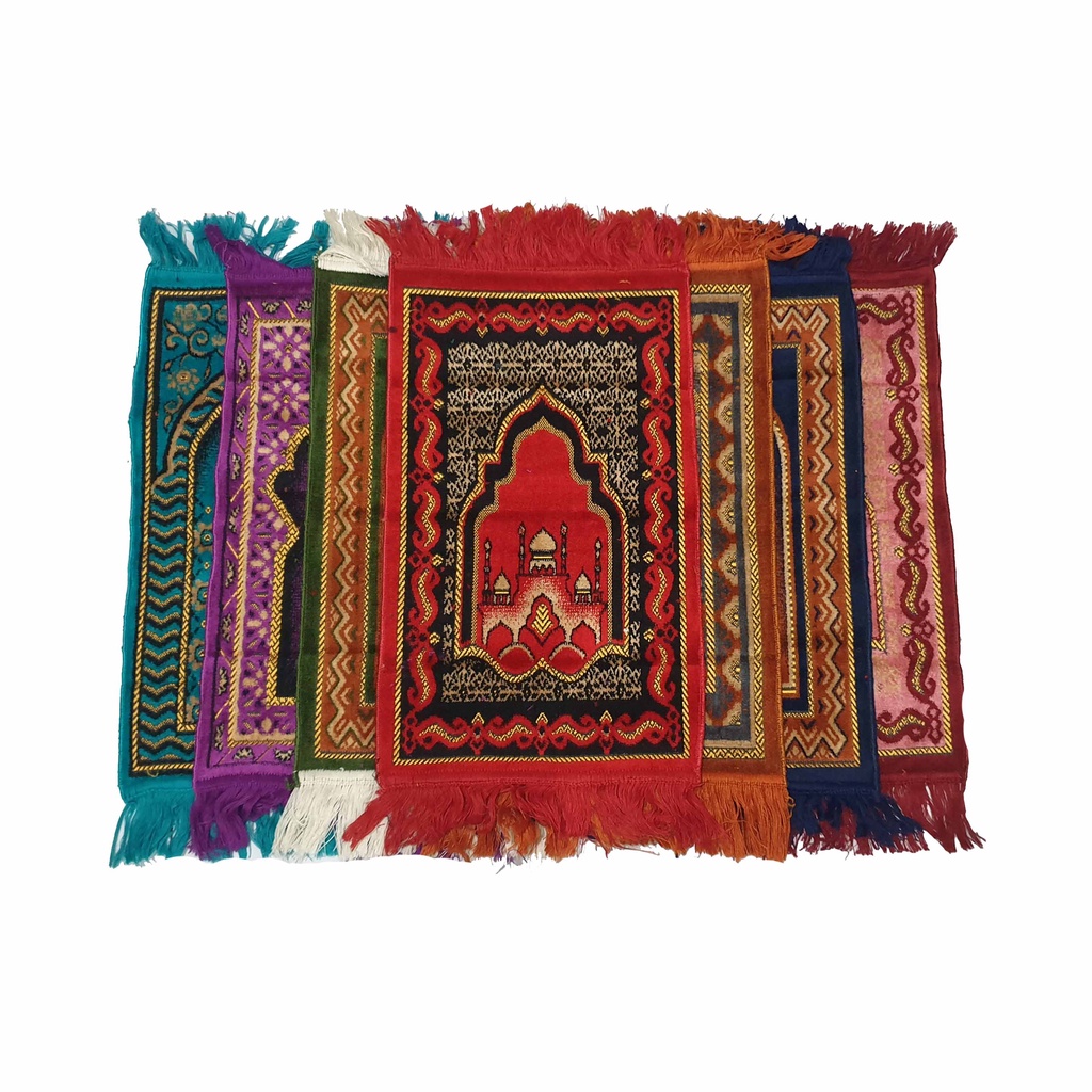 Sajadah Spigel Mini Turkey Motif Berkualitas / Sajadah Amir Kecil 35x60cm