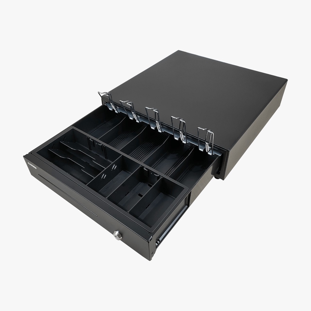 Cash Drawer Kassen K410 Laci Uang Bahan Metal Laci Uang Kasir Printer Thermal Bluetooth