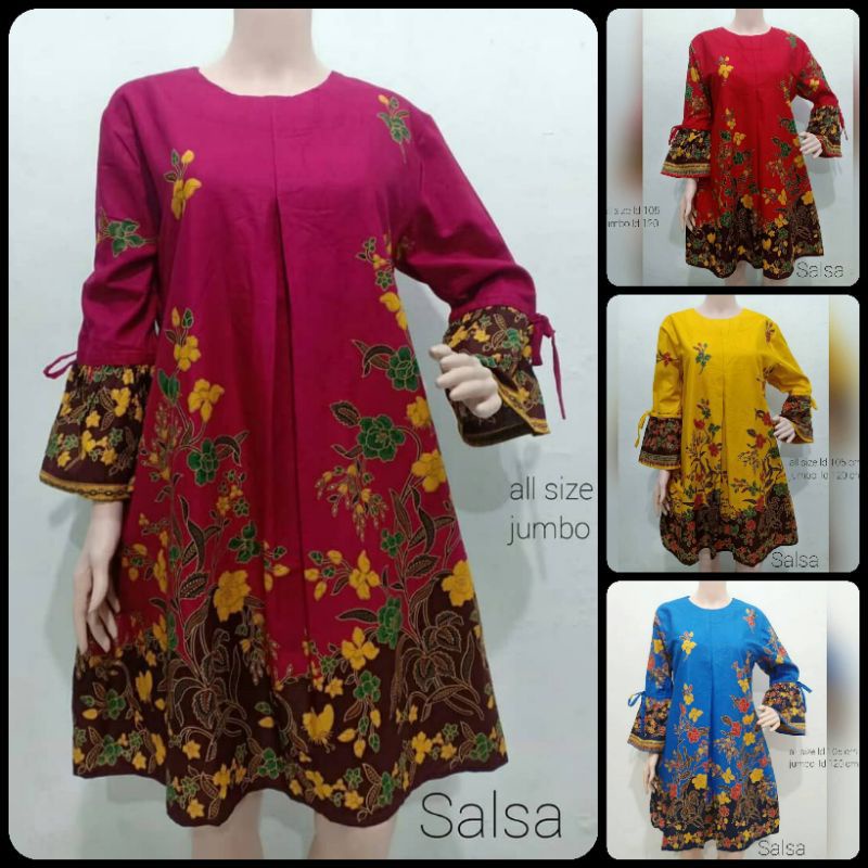 TERBARU TUNIK BATIK MODERN ATASAN BATIK CANTIK