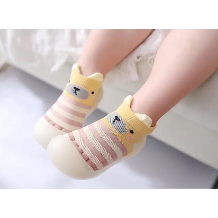 Skidder sepatu bayi karet sepatu belajar jalan/sepatu bayi SK10 LYME