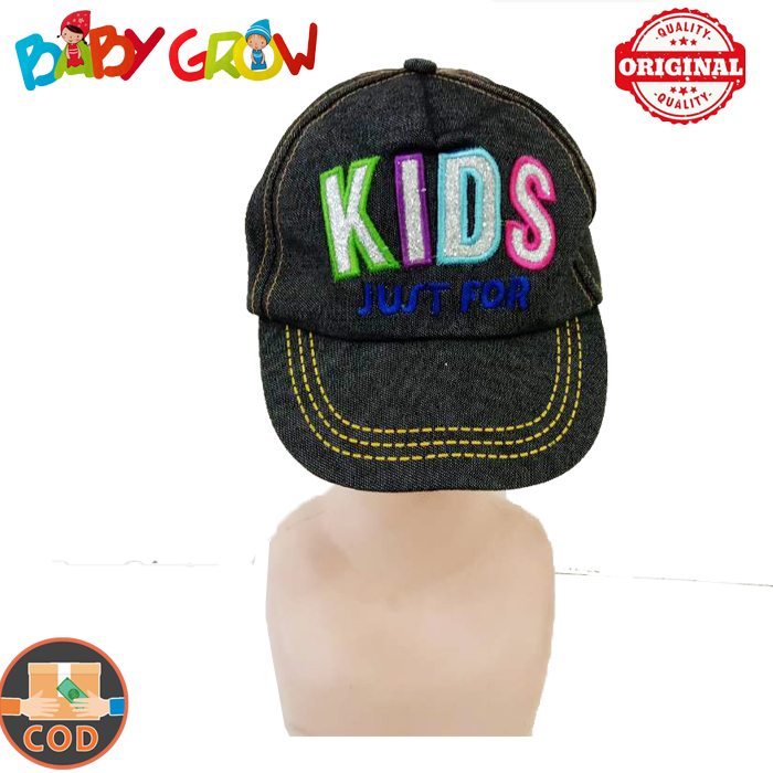 Topi Pad Bayi Laki Laki Korea Keren -Topi Bayi Blue Jeans