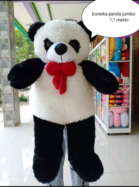 Boneka panda jumbo pita besar 1,1 meter