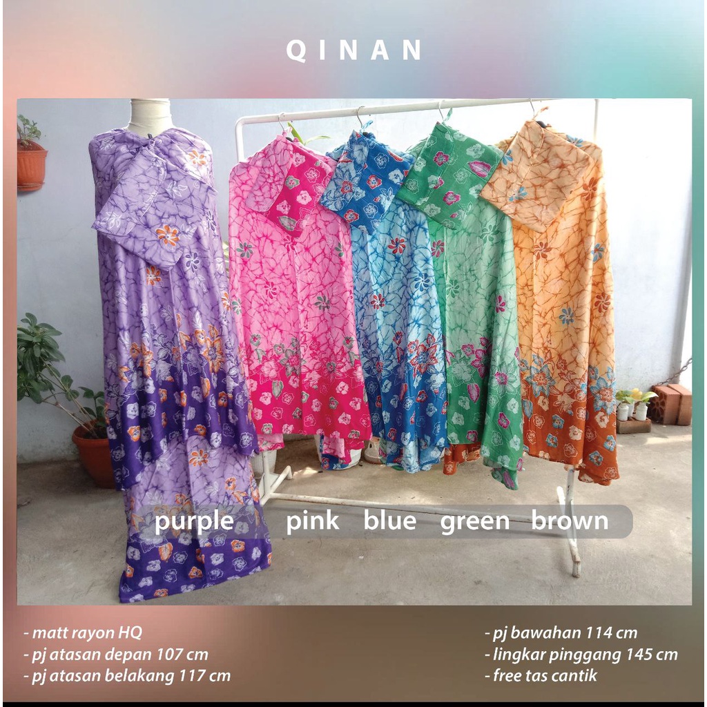 Mukena Mukenah Bali Dewasa Bahan Rayon Cantik Rukuh Dewasa Murah Madani grosir MS