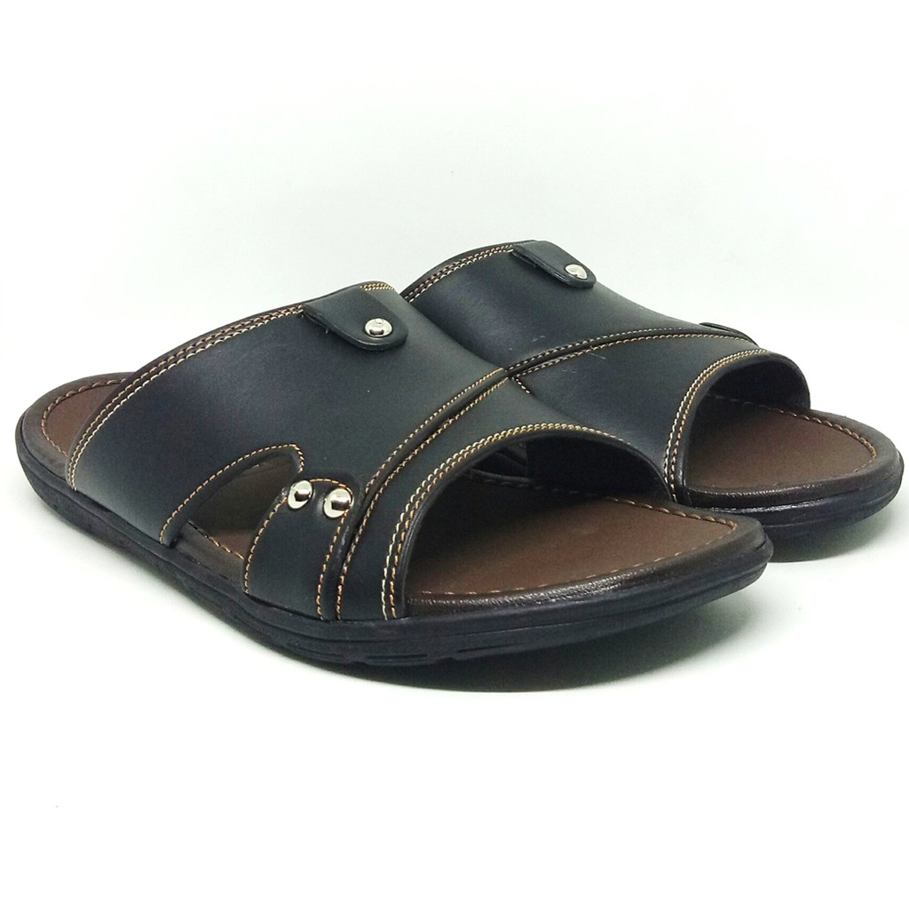 FIURI - Sandal Single Slip On - Sandal Pria - Sandal Casual - Sandal Pria Kulit - Sandal Pria Dewasa