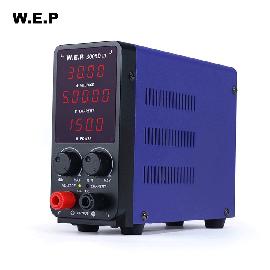 WEP 3005D III DC Power Supply Adjustable Digital 30V 5A High Precision